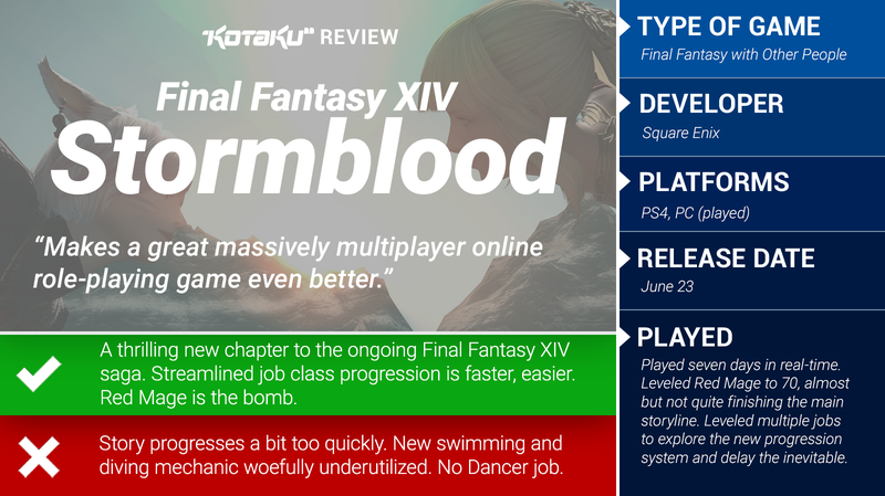 Illustration for article titled Final Fantasy XIV Stormblood: The Kotaku Review